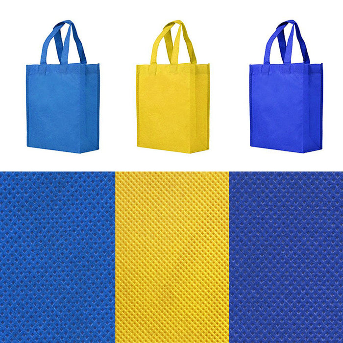 BLANK Gift Tote Assortment - Yellow, Royal Blue, Electric Blue - *Stocked in the USA* - CLOSE OUT