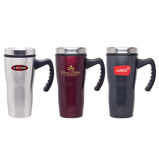 16 oz Double Wall Insulated Stainless Steel Stealth Mug with Plastic Liner,[wholesale],[Simply+Green Solutions]