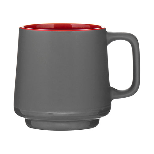 12 oz Windsor Ceramic Mug Gray
