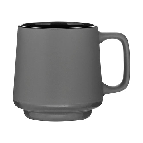12 oz Windsor Ceramic Mug Gray