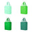 BLANK Gift Tote Assortment -Grass Green, Kelly Green, Mint Green, Teal - *Stocked in the USA* - CLOSE OUT