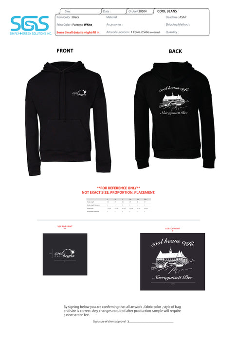 Cool Beans - BELLA + CANVAS - Unisex Sponge Fleece Drop Shoulder Hoodie - 3729