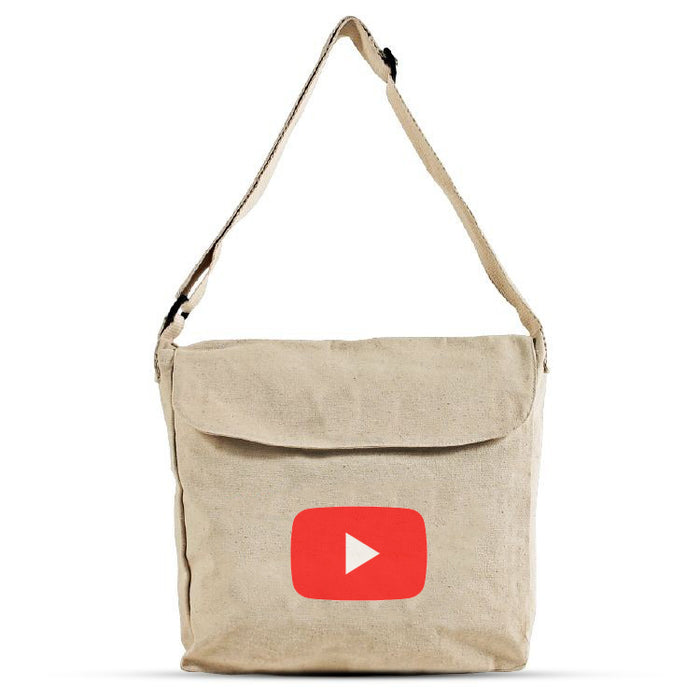 Front Flap Cotton Messenger Bag
