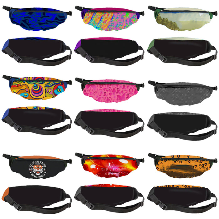 Wide Full Color Front Only Fanny Pack