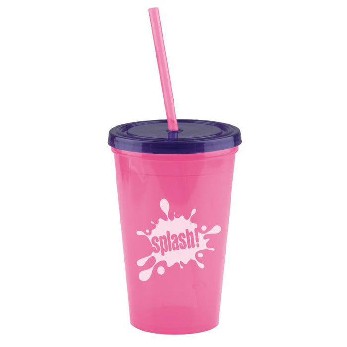 16 oz Insulated Straw Tumbler ,[wholesale],[Simply+Green Solutions]