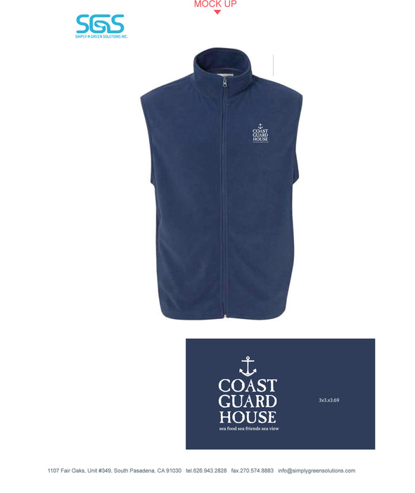 Coast Guard House - Unisex Microfleece Full-Zip Vest - 3310