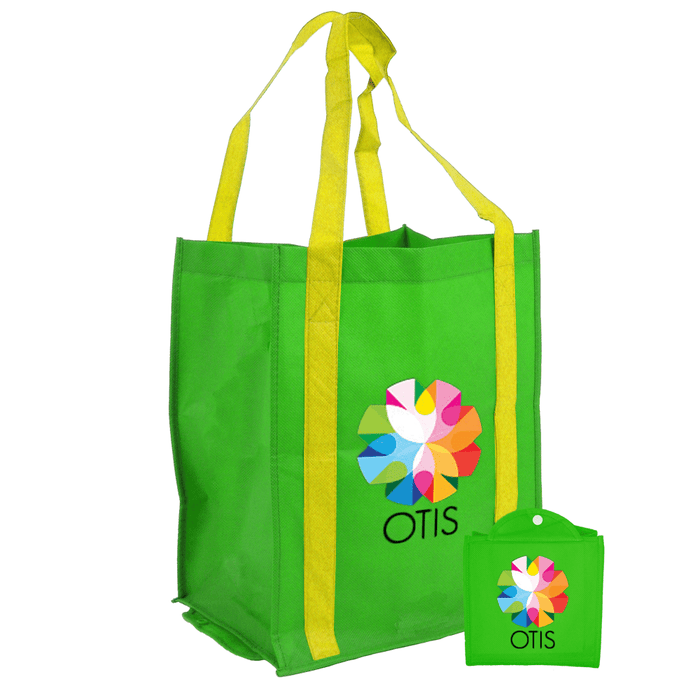 Foldable Reinforced Handle Tote *Fully Customizable* Bag Ban Approved,[wholesale],[Simply+Green Solutions]