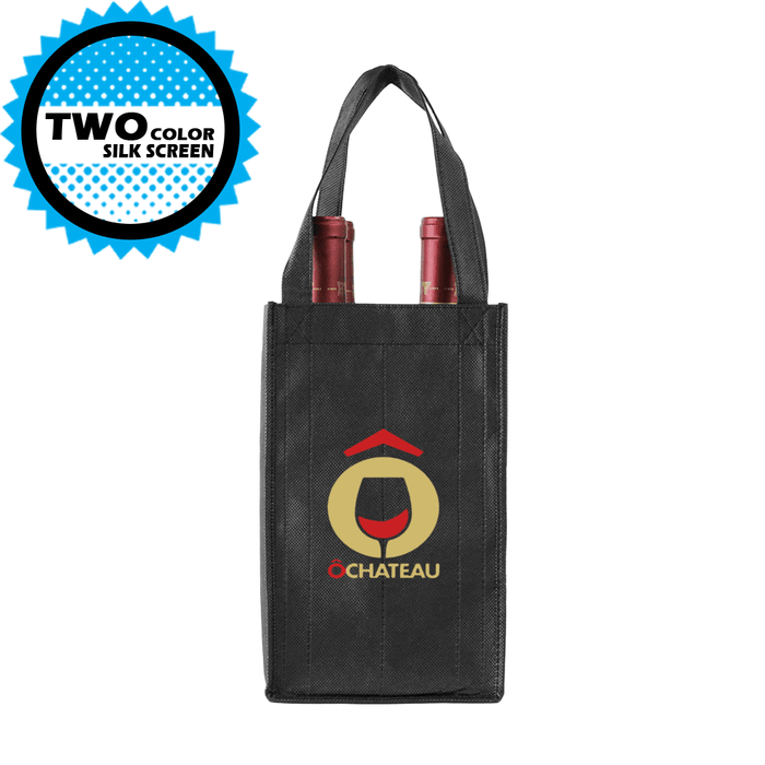 Four bottle Wine Tote, Reverse Reinforced Handles *Fully Customizable*,[wholesale],[Simply+Green Solutions]