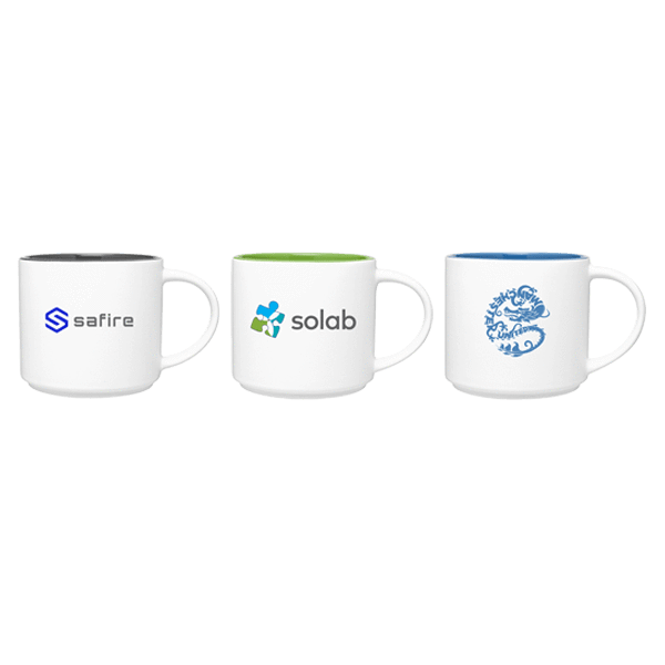 16 oz Monaco White Ceramic Mug