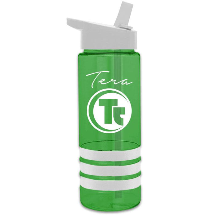 24 oz Sergeant2 Tritan Stripe w/ Straw Lid (Pack of 100),[wholesale],[Simply+Green Solutions]