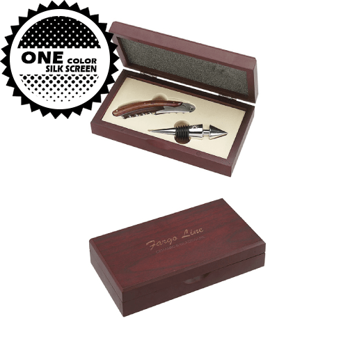 2 Piece Wine Opener Set (Wood Trim) *Stocked in the USA* (Pack of 36),[wholesale],[Simply+Green Solutions]
