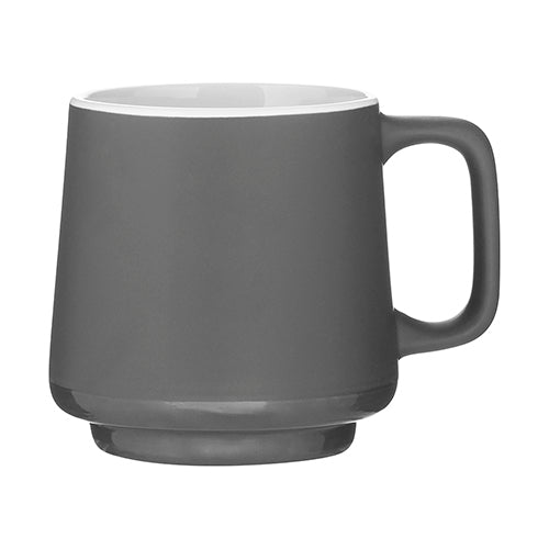 12 oz Windsor Ceramic Mug Gray