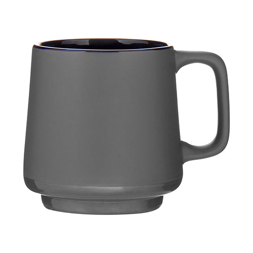 12 oz Windsor Ceramic Mug Gray
