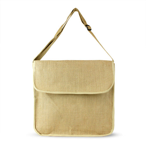 Blank Jute Messenger Bag,[wholesale],[Simply+Green Solutions]