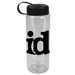 32 oz The Guzzler Transparent Bottle w/ Tethered Lid ,[wholesale],[Simply+Green Solutions]
