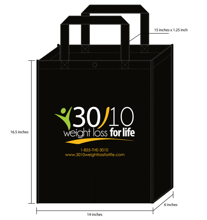 30/10 Weight Loss for Life Reusable bag - non-woven transfer print