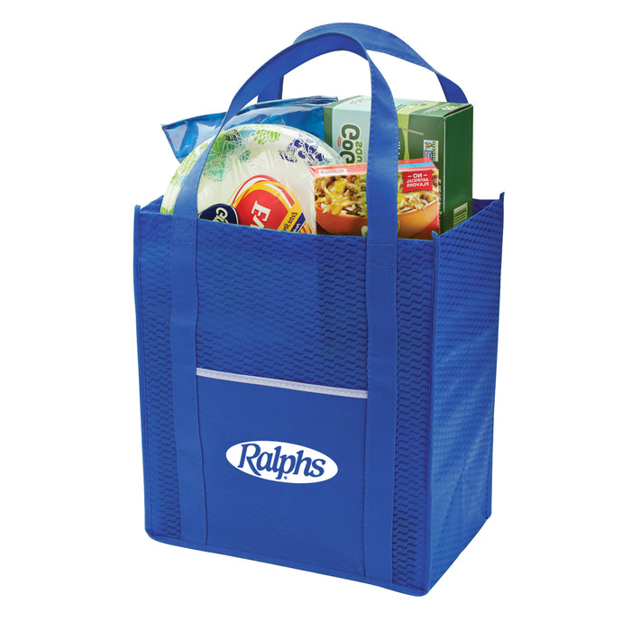 WAVY NON-WOVEN GROCERY TOTE