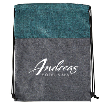 HEATHERED N’ JUTE DRAWSTRING BACKPACK