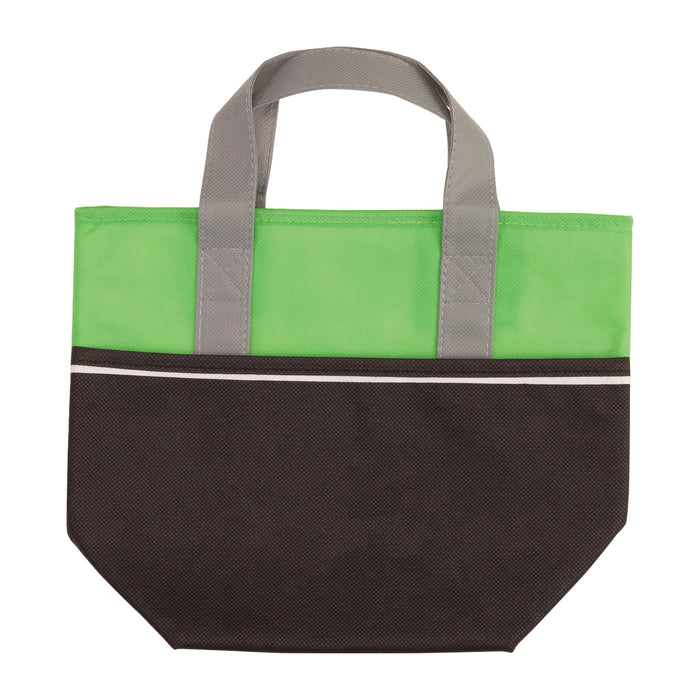 NON-WOVEN INSULATED COOLER TOTE w/ Zipper