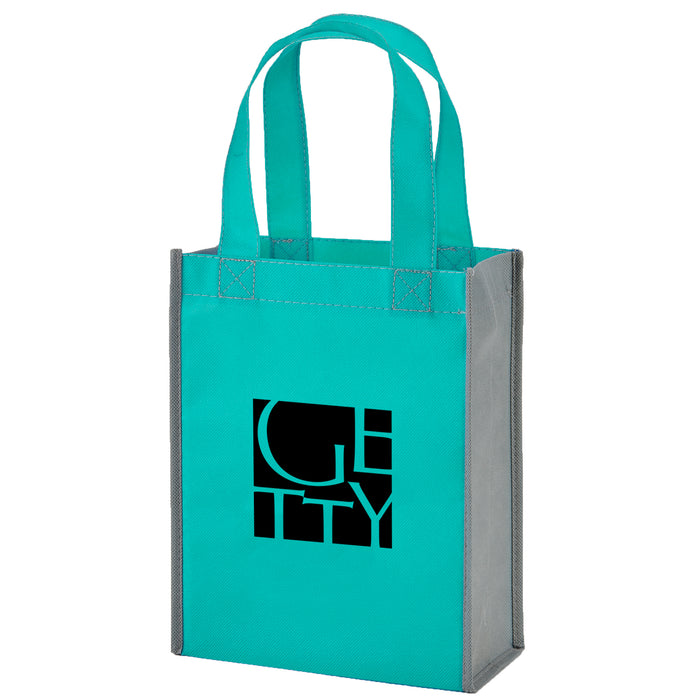COLOR COMBINATION NON-WOVEN GIFT TOTE