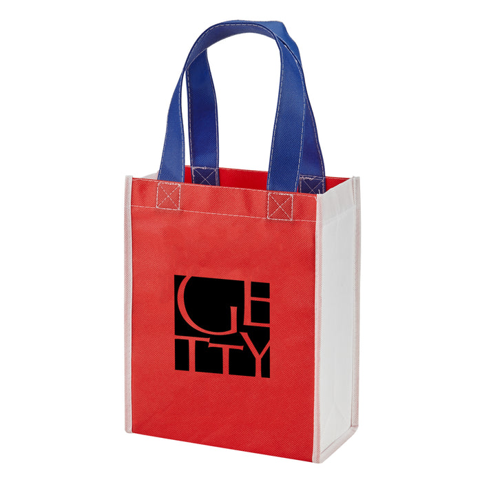 COLOR COMBINATION NON-WOVEN GIFT TOTE