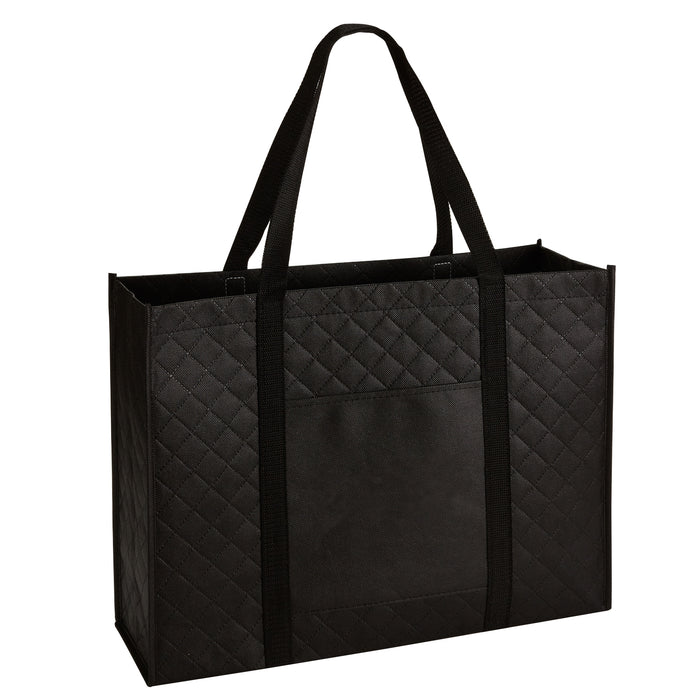 QUILTED NON-WOVEN TOTE w/ Pockets
