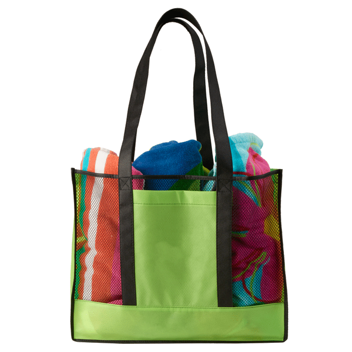NON-WOVEN BEACH TOTE w/ Pockets