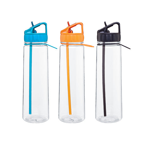 Wholesale 24 oz. Slim Fit Flip Straw Water Bottle | Plastic Water Bottles |  Order Blank