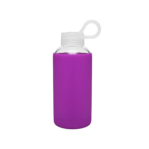 HD Designs Outdoors Glass Water Bottle with Silicone Sleeve - Purple, 20 oz  - Kroger