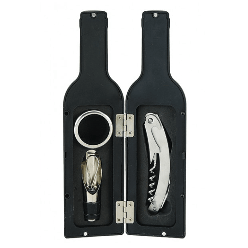 3 Piece Wine Opener Set (Wine Bottle) *Stocked in the USA* (Pack of 36)