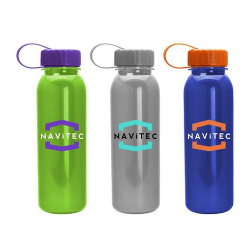 24 oz Metalike Bottle w/ Tethered Lid (Pack of 100),[wholesale],[Simply+Green Solutions]