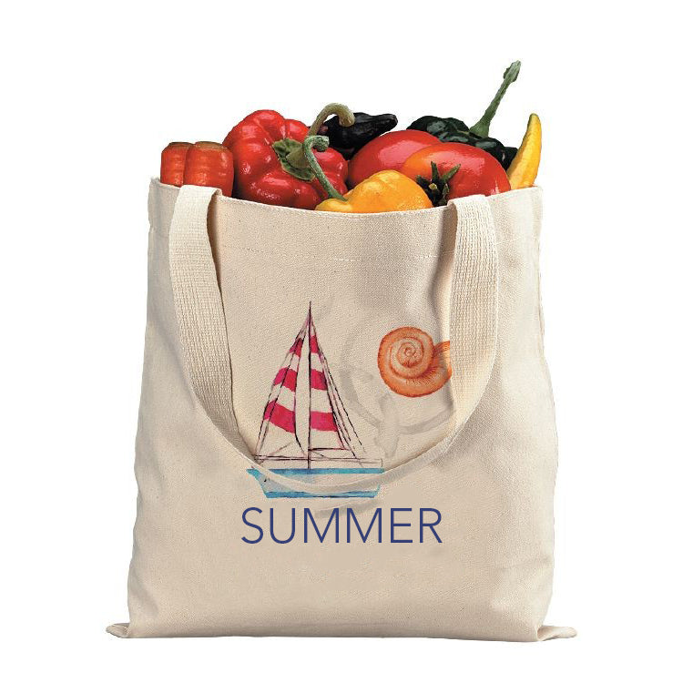 Heavy Econo Black Cotton Tote
