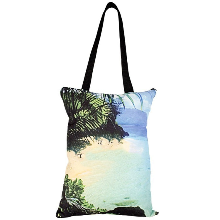 Simple Zippered Tote Bag - Full Color - Sewn in the USA