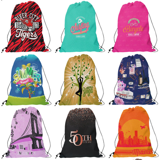 Custom Thin Cord Drawstring Backpack