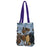 Small Bottom Gusset Vibrant Color - Cotton Tote