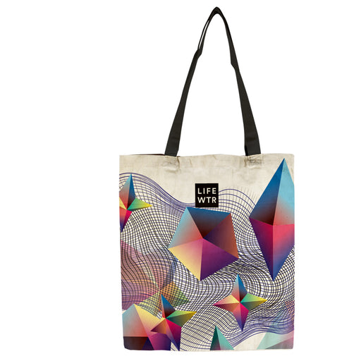 Flat Vibrant Cotton Tote Bag