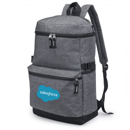 Heathered Computer Backpack w/ Padded Back Panel