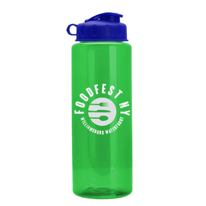 32 oz The Guzzler Transparent Color Bottles w/ Flip Lid ,[wholesale],[Simply+Green Solutions]