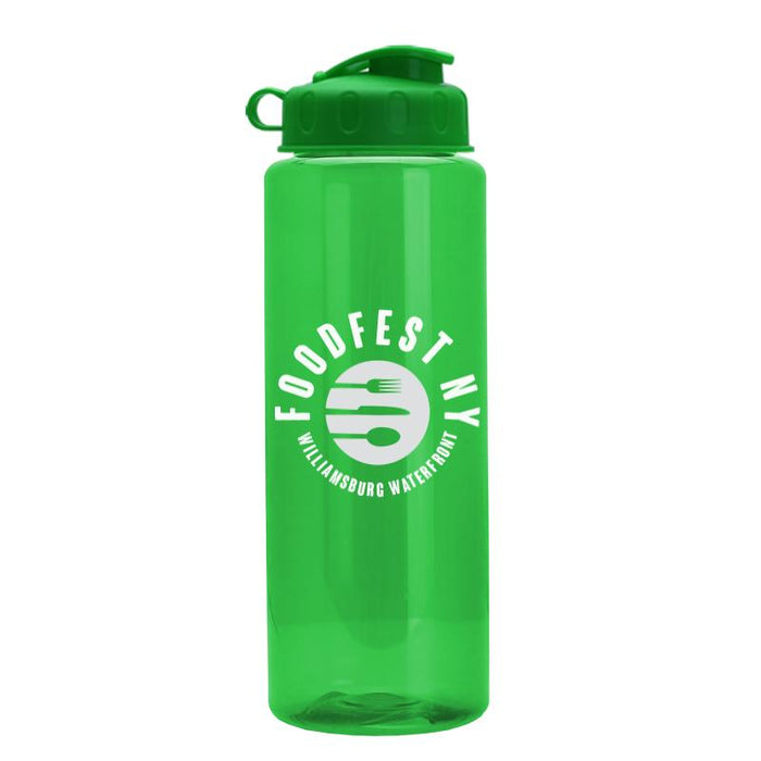 32 oz The Guzzler Transparent Color Bottles w/ Flip Lid ,[wholesale],[Simply+Green Solutions]