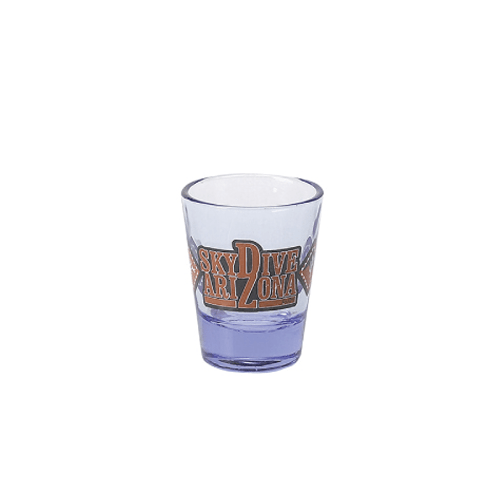 2 oz Blue Tint Clear Shote Glass (Import),[wholesale],[Simply+Green Solutions]