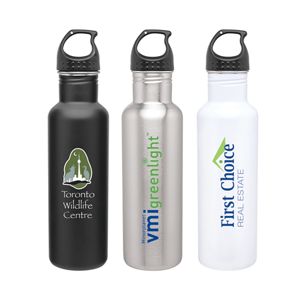 24 oz h2go ss solus, Stainless Steel, Premium Water Bottles