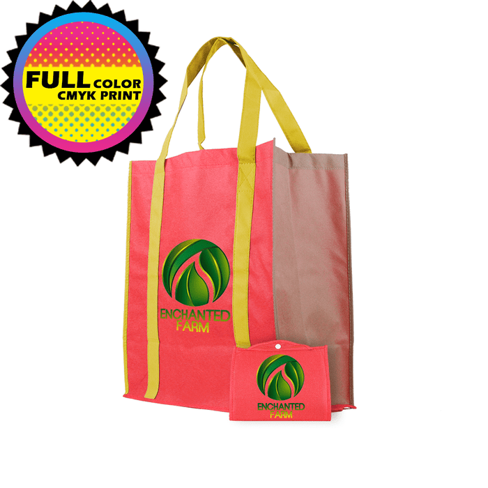 Foldable Reinforced Handle Tote *Fully Customizable* Bag Ban Approved,[wholesale],[Simply+Green Solutions]
