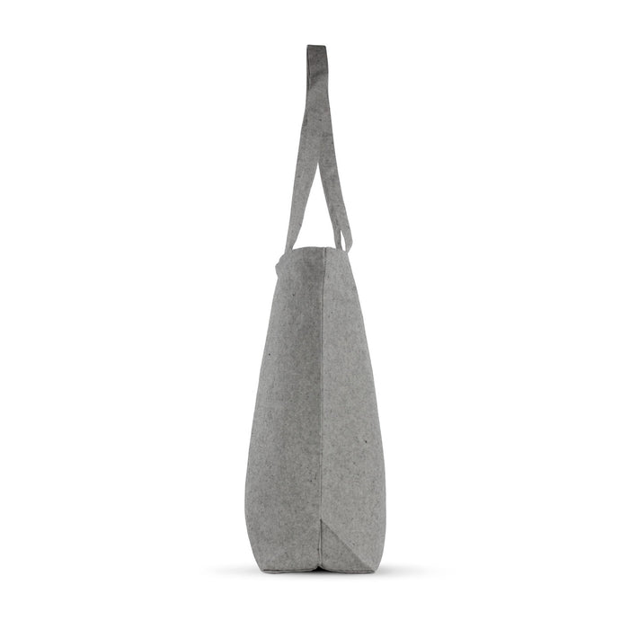 Zippered Top Grey Cotton Tote,[wholesale],[Simply+Green Solutions]