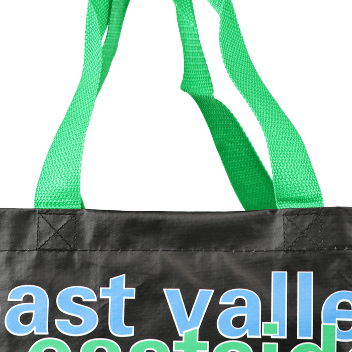 Woven Polypropylene Laminated Grocery Tote *Fully Customizable* Bag Ban Approved,[wholesale],[Simply+Green Solutions]