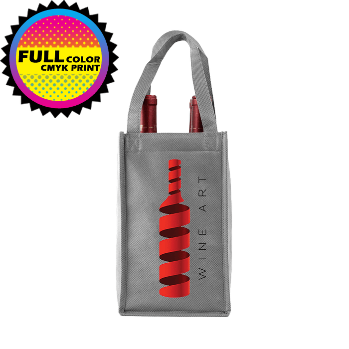 Four Bottle Wine Tote, Double Layered Premium Plus *Fully Customizable*,[wholesale],[Simply+Green Solutions]