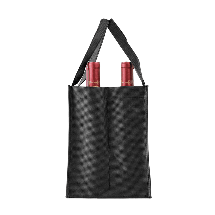 Four bottle Wine Tote, Reverse Reinforced Handles *Fully Customizable*,[wholesale],[Simply+Green Solutions]