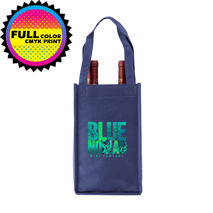 Two bottle Wine Tote, Double Layered Premium Plus *Fully Customizable*,[wholesale],[Simply+Green Solutions]