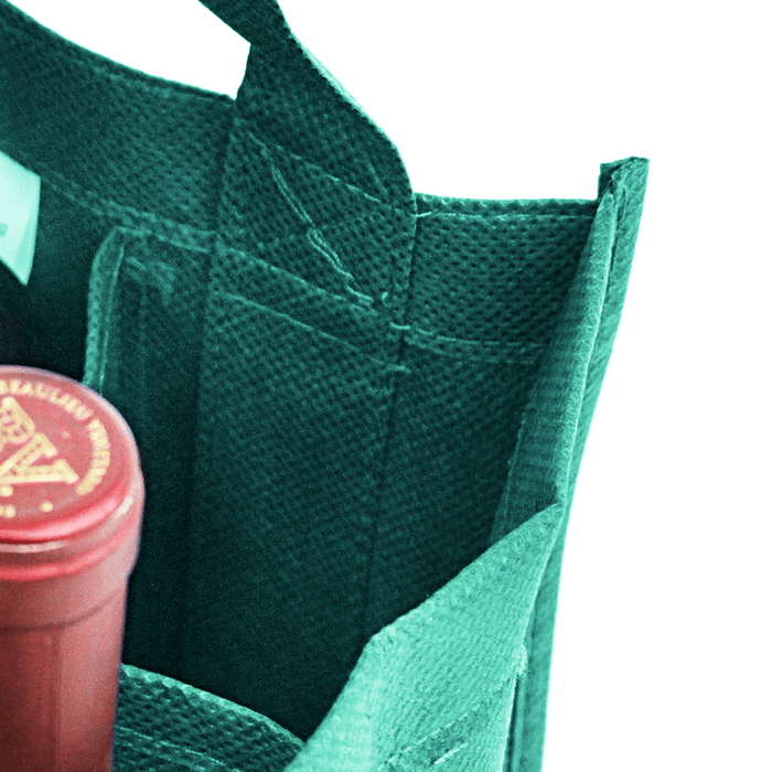 Two bottle Wine Tote, Reverse Reinforced Handles *Fully Customizable*,[wholesale],[Simply+Green Solutions]