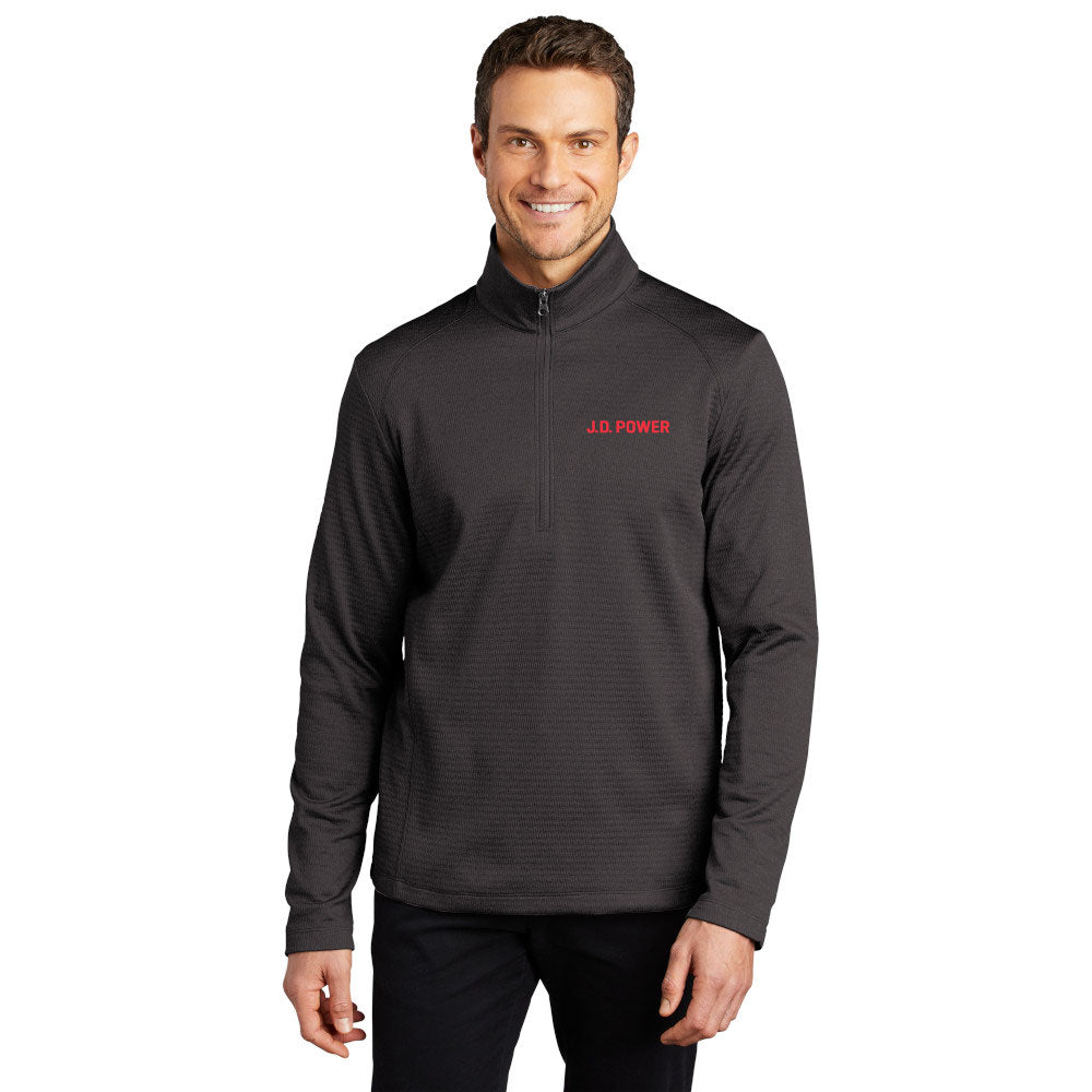 J.D Power - Male Diamond Heather Fleece 1/4 Zip Jacket