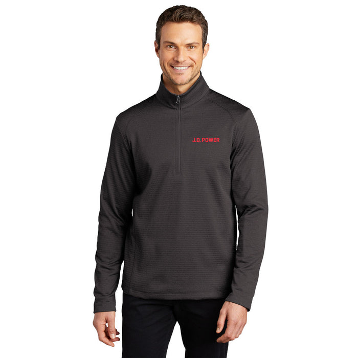 J.D Power - Male Diamond Heather Fleece 1/4 Zip Jacket
